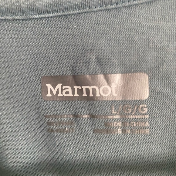 Marmot baseball tee, green, Large - Picture 3 of 3